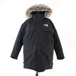 The North Face Black Hyvent Goose Down Insulated Faux Fur Hooded Parka Coat XL